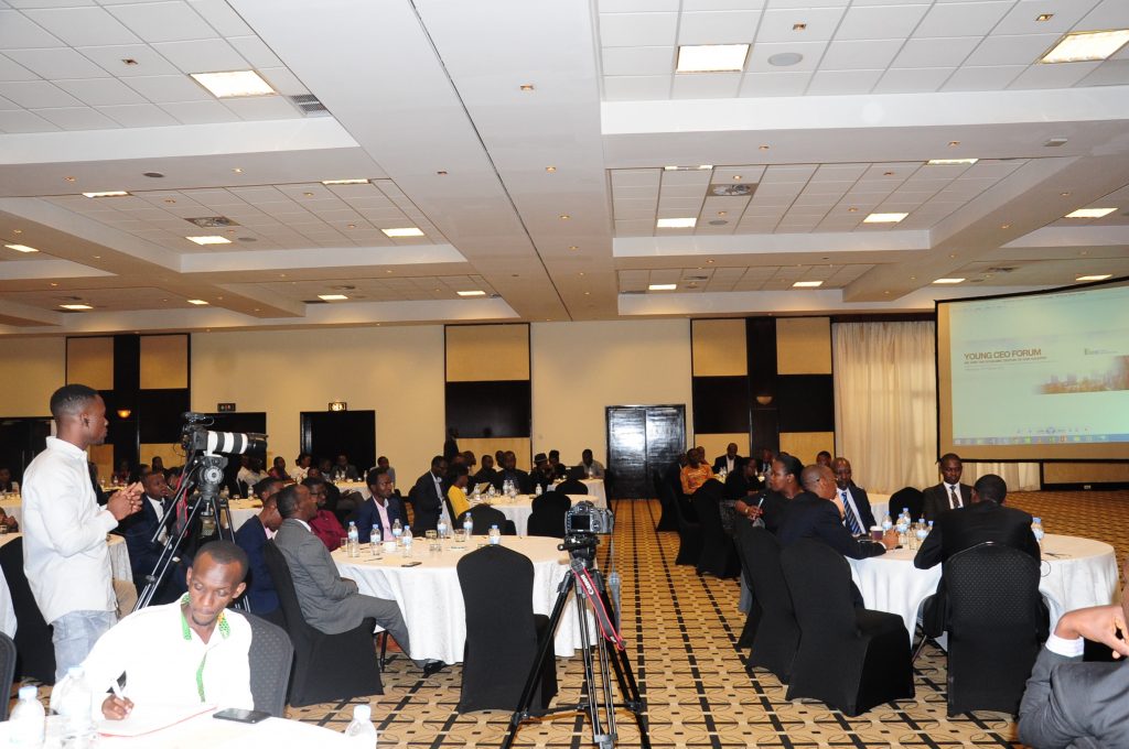 Young entrepreneurs convened for the inaugural Young CEOs Forum in Kigali
