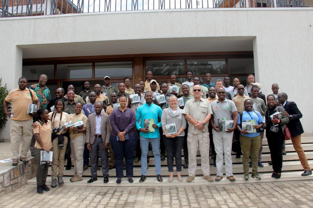 The guides pose for a group photo with RDB GIZ and RTTA staff before the training exercise commenced on Friday