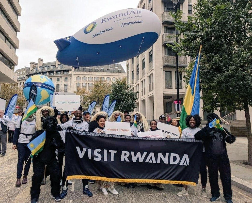 We are showcasing RwandAir at today’s Lord Mayor’s Show. Rwandair connects Kigali to London with three flights a week.