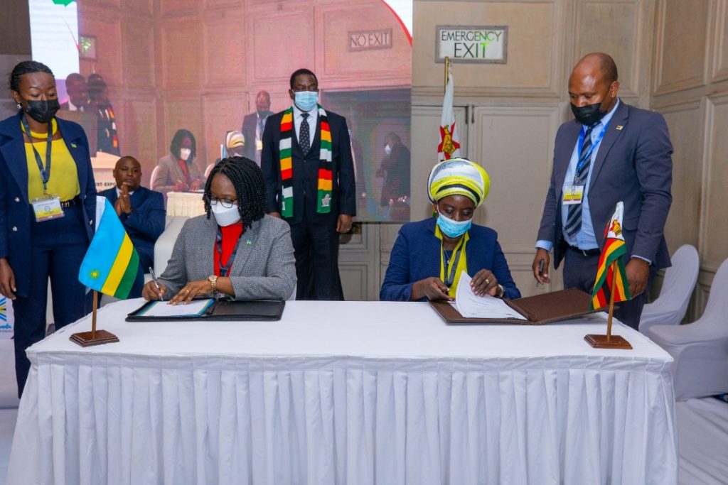 Rwanda signs 3 bilateral agreements with Zimbabwe to enhance trade and investments